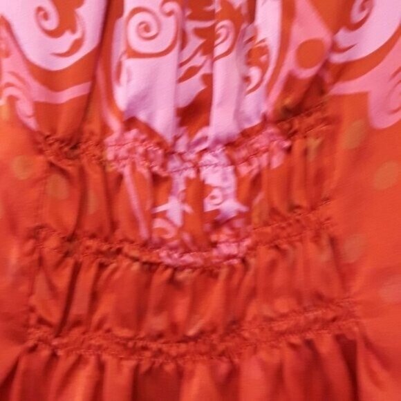 Vintage CAbi Womens True Love Tank Top Small Pink Paisley Silk BOHO Carrier #672 - Picture 12 of 12